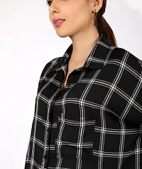 Baggy Check Shirt For Women-thumb1