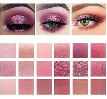 NUDE EYE Shadow palette with ROSE GOLD Eye shadow palette combo-thumb1