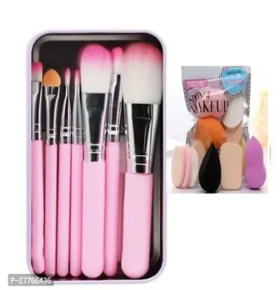 hello kitty makeup brush set with family puff packet