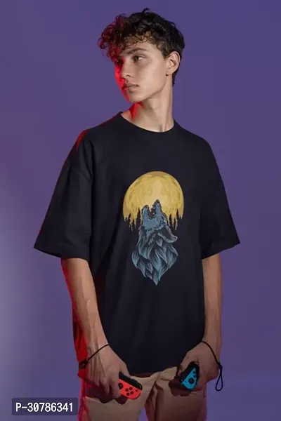 Stylish Printed Oversized Tshirt For Men-thumb0