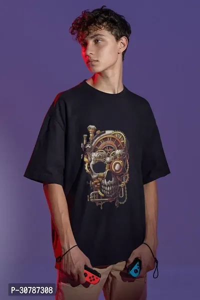 Stylish Printed Oversized Tshirt For Men-thumb0