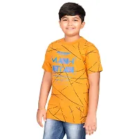 Boy's Printed Multicoloured Cotton Blend Tees (Pack Of 5)-thumb2