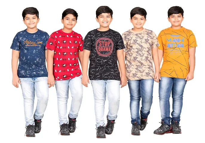 Boy's Blend Tees (Pack Of 5)