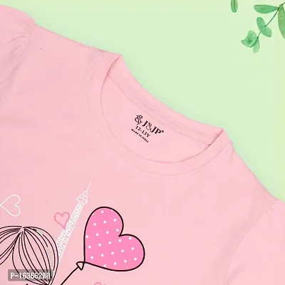 J  JP Round Neck Tshirts for Girls-thumb4