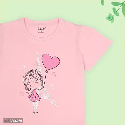 J  JP Round Neck Tshirts for Girls-thumb5