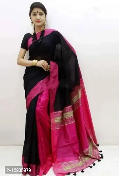 Trendy Handloom  Cotton Womens Sarees