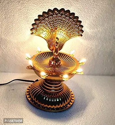 ARYANA ENTERPRISES 1 Layer Electric LED Lights Diya/Candle for Pooja Diwali/Opening ceremony for anything Festival Decoration-thumb2