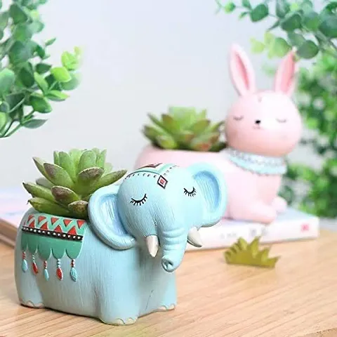 Guuchuu Cute Animal Elephant Pot Without Plant (1 Pot ONLY Plant NOT Included