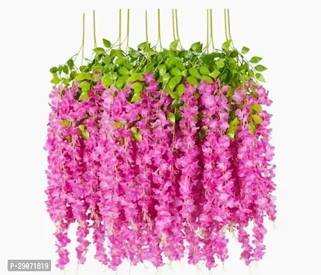 Artificial Fake Flowers Vine Silk Big Wisteria Hanging Garland String-thumb0