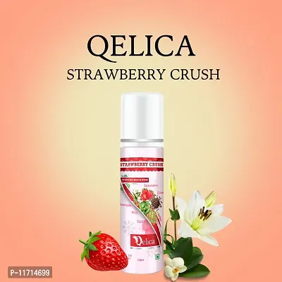 Qelica Strawberry Crush  Silver Elachi Ayurvedic Mouth Spray 20 gram Breath Freshener for Oral Hygiene Fresh Breath 100+ Spray for Men and Women Long Lasting, Pocket Friendly-thumb2