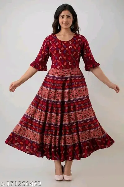 Must Have Cotton Blend Ethnic Gowns 