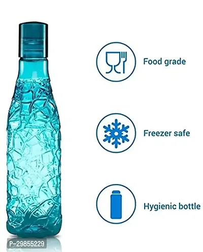 Stylish Plastic Solid Fridge Water Bottle, Pack of 3-thumb2