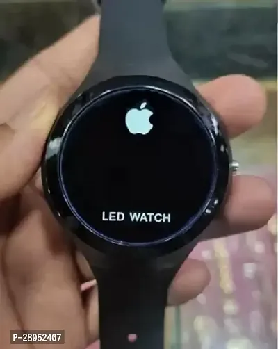 Apple Round Digital Multifunction LED Watch Green