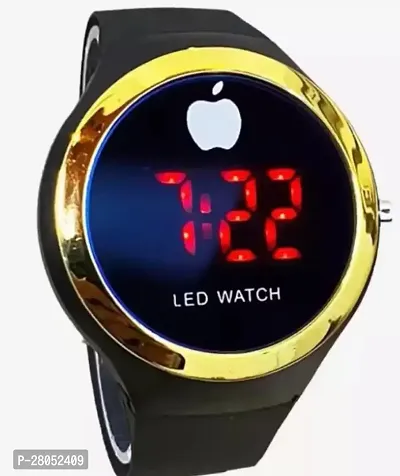 Apple Round Digital Multifunction LED Watch Green-thumb0