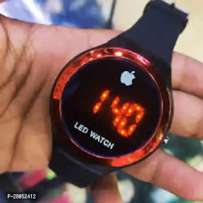 Apple Round Digital Multifunction LED Watch Green-thumb0