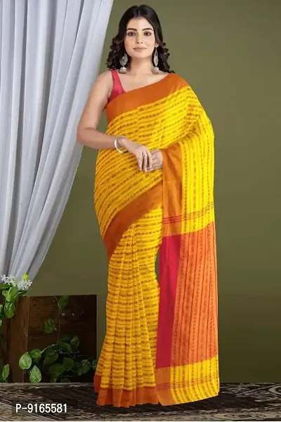 Fancy Cotton Saree with Blouse Piece for Women