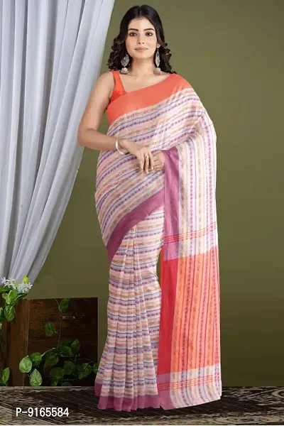 Fancy Cotton Saree with Blouse Piece for Women