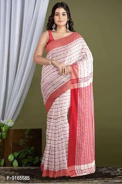 Fancy Cotton Saree with Blouse Piece for Women-thumb0