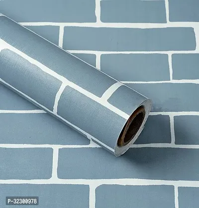 Blue Bricks Self Adhesive Wall Paper 200 X 45 Cm-9 Sqft.Approx-thumb0