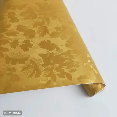 Gold Flower Self Adhesive Wall Paper 200 X 45 Cm-9 Sqft.Approx-thumb3