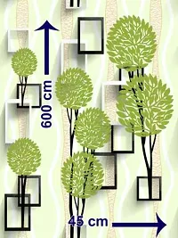 Bright Green Tree Self Adhesive Wall Paper 200 X 45 Cm-9 Sqft.Approx-thumb1