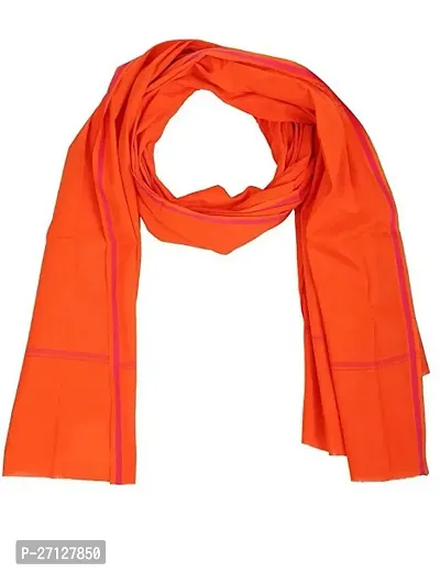 Orange bhagwa pure cotton gamcha towel  ( pack of 1 )-thumb0