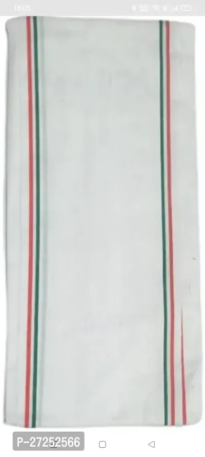White gamcha 100% cotton bath gamcha towel ( pack of 1)-thumb2