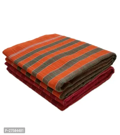 Desttronne 100% cotton multiple colours checked gamcha towels  (pack of 2 )