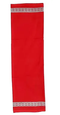 Desttronne 100% cotton red colour  printed gamcha towel  (pack of 1 )-thumb1