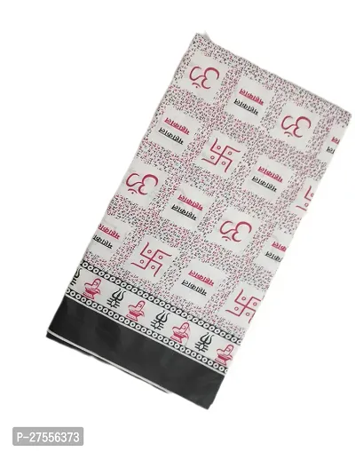 Desttronne 100% cotton multiple white colours Mahakal gamcha towel.  (pack of 1 )-thumb2
