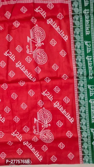 Desttronne 100% cotton multiple colours samajwadi printed gamcha towel  (pack of 1 )-thumb2