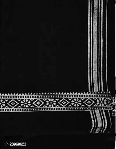 Desttronne 100% cotton black printed gamcha towel  (pack of 1 )-thumb3