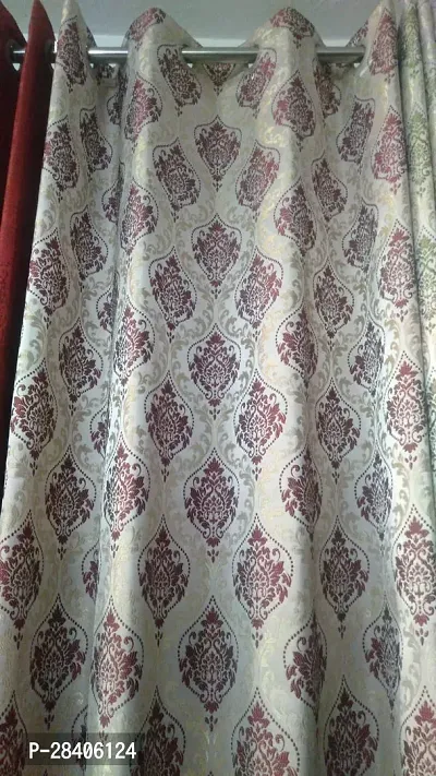 Elegant Multicoloured Cotton Door Curtain W52 X L108 Inch