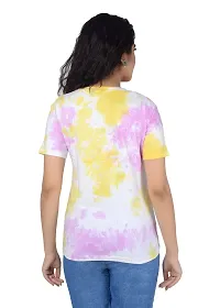 SENIN Tshirt|Tshirt for Women|Women Tshirt|Tie dye Tshirt|Tie dye Tshirt for Women|Women tie dye Tshirt| (Medium, Multicolor)-thumb1
