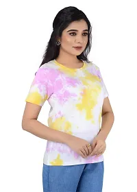 SENIN Tshirt|Tshirt for Women|Women Tshirt|Tie dye Tshirt|Tie dye Tshirt for Women|Women tie dye Tshirt| (Medium, Multicolor)-thumb3