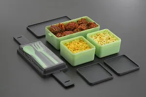 Stylish Plastic BPA Free Insulated Lunch Box-thumb3