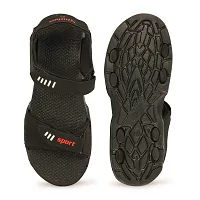 Black Canvas Sandals For Men-thumb1