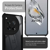 Mobile Back Cover for One Plus 12 5 G (Black Shock Proof Transparent)-thumb2