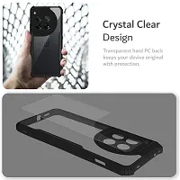 Mobile Back Cover for One Plus 12 5 G (Black Shock Proof Transparent)-thumb3