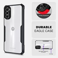 Mobile Back Cover for Motorola Moto G82  5 G (Black Shock Proof Transparent)-thumb2