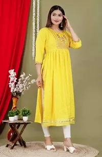 Trendy Rayon Naira Cut Kurti for Women-thumb3