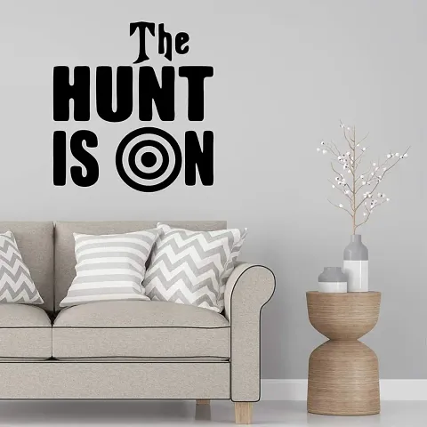 Hunt is On Wall Decals, Easy to Apply and Remove, 29cm