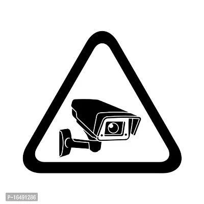 Security Camera Sign2 Wall Decals, Easy to Apply and Remove, 29cm-thumb2