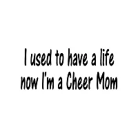 Cheer Mom2 Wall Decals, Easy to Apply and Remove, 29cm-thumb1