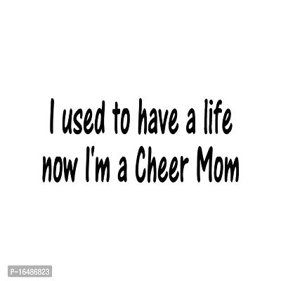 Cheer Mom2 Wall Decals, Easy to Apply and Remove, 29cm-thumb2