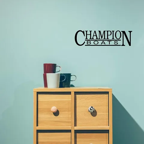 Champion Boats Wall Decals, Easy to Apply and Remove, 29cm