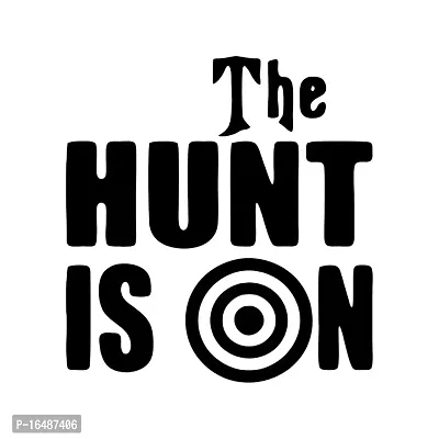 Hunt is On Wall Decals, Easy to Apply and Remove, 29cm-thumb2