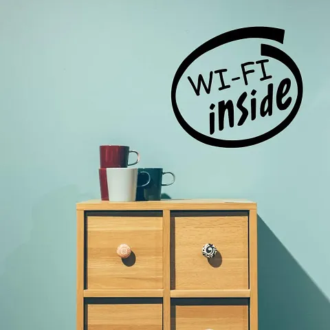 WiFi Inside Wall Decals, Easy to Apply and Remove, 29cm