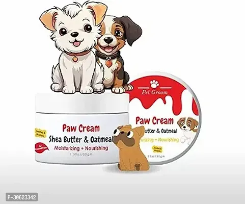 Pet Groom 2 in 1 Paw Cream Shea Butter And Oatmeal Moisturizing Nourishing 50 Grams