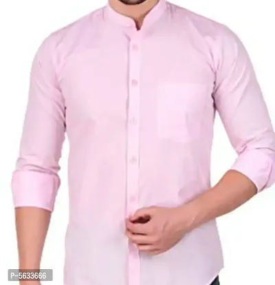 Stylish Men's Pink Cotton Shirts-thumb0